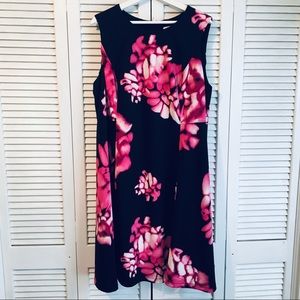 NWOT Calvin Klein Scuba Fit and Flare Floral Dress